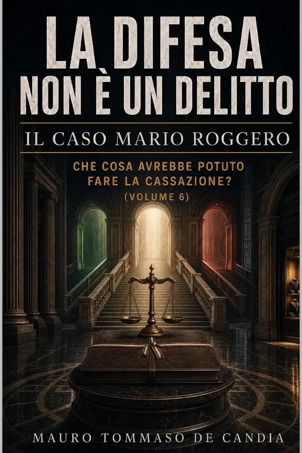 Copertina dell'ebook La difesa non è un delitto (Volume 6): Il caso Mario Roggero: Che cosa avrebbe potuto fare la Cassazione? di Mauro Tommaso De Candia