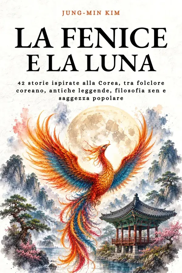 Copertina dell'ebook La Fenice e la Luna: 42 storie ispirate alla Corea, tra folclore coreano, antiche leggende, filosofia zen e saggezza popolare (Saggezza Zen) di Jung-Min Kim