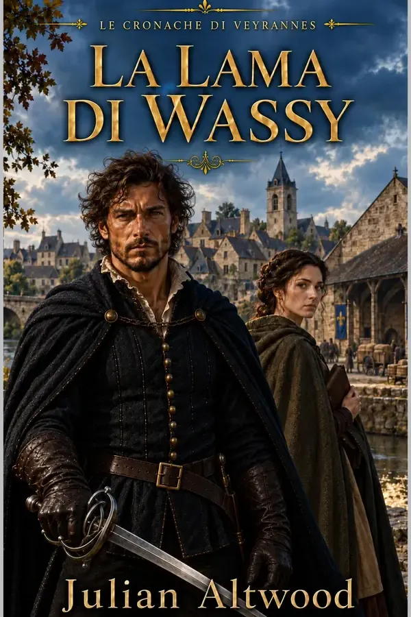 Copertina dell'ebook LA LAMA DI WASSY (Le cronache di Veyrannes Vol. 2) di Julian Altwood