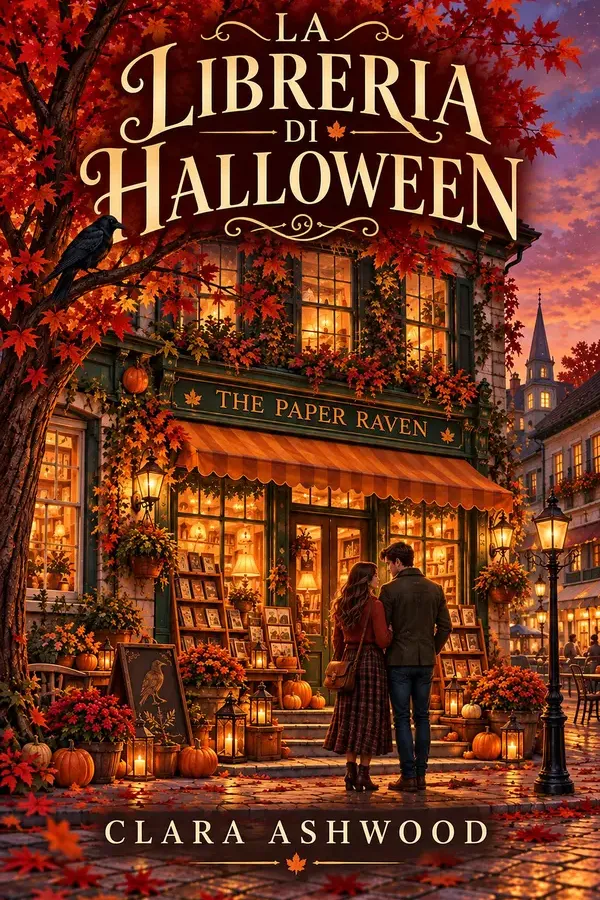 Copertina dell'ebook La Libreria di Halloween: Un romance cozy di rivalità, seconde possibilità e magia d'autunno di Clara Ashwood