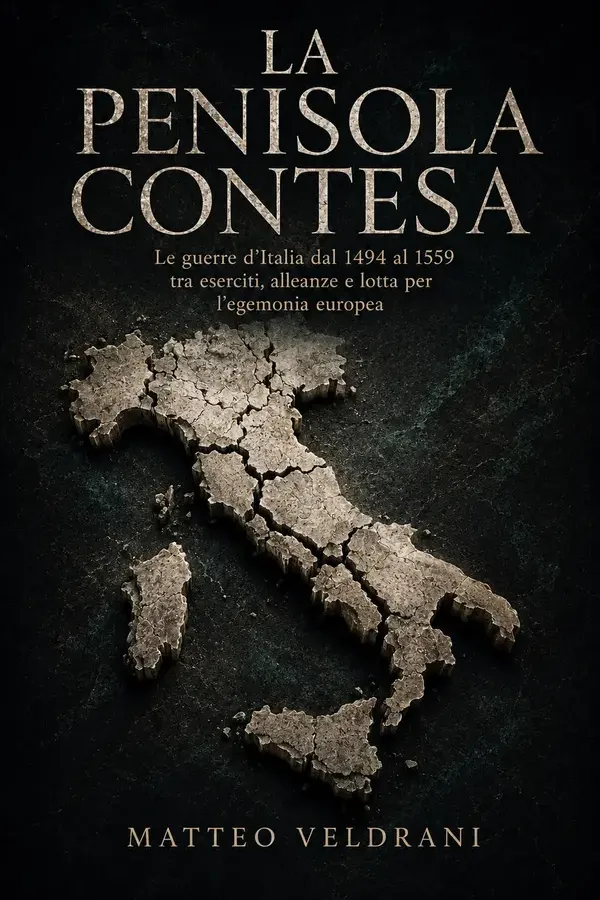 Copertina dell'ebook La penisola contesa: Le guerre d'Italia dal 1494 al 1559 tra eserciti, alleanze e lotta per l'egemonia europea di Matteo Veldrani
