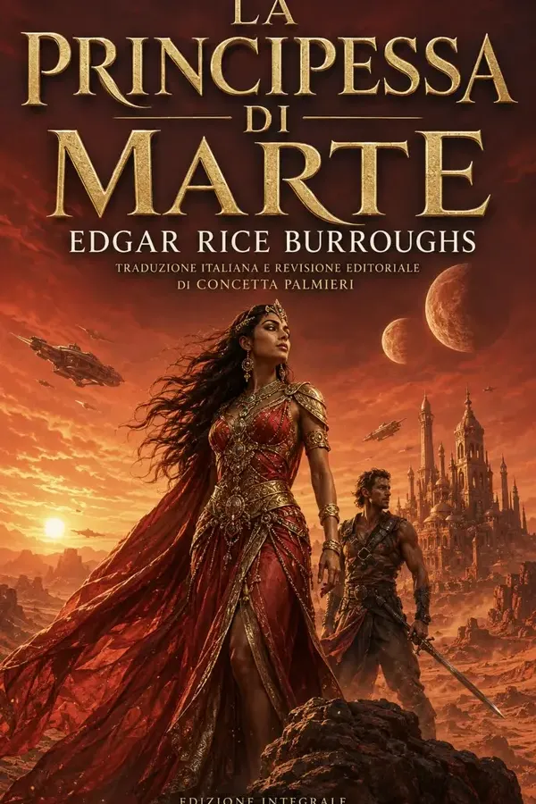 Copertina dell'ebook La principessa di Marte: Il capolavoro che ha ispirato tutta la moderna fantascienza (EDIZIONI PALMIERI) di Edgar Rice Burroughs