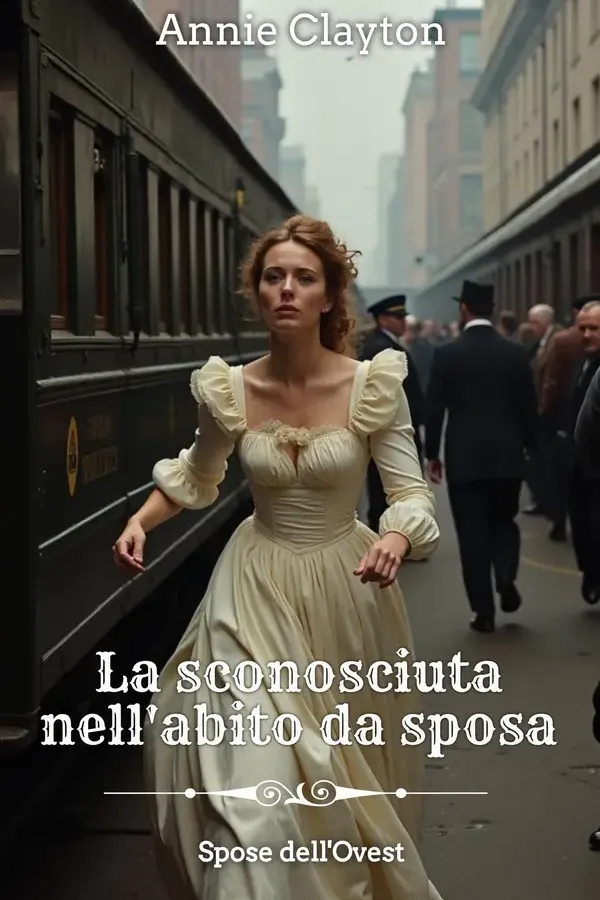 Copertina dell'ebook La sconosciuta nell'abito da sposa (Spose dell'Ovest Vol. 8) di Annie Clayton