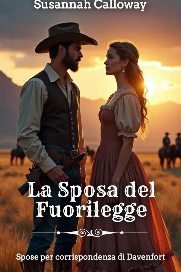 Copertina dell'ebook La sposa del fuorilegge (Spose per corrispondenza di Davenfort) di Susannah Calloway
