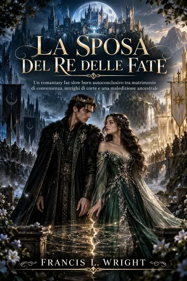 Copertina dell'ebook La Sposa Del Re Delle Fate: Un romantasy fae slow burn autoconclusivo tra matrimonio di convenienza, intrighi di corte e una maledizione ancestrale di Francis L. Wright