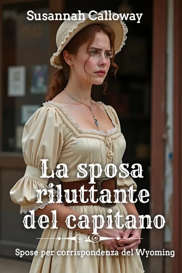 Copertina dell'ebook La sposa riluttante del capitano (Spose per corrispondenza del Wyoming Vol. 6) di Susannah Calloway