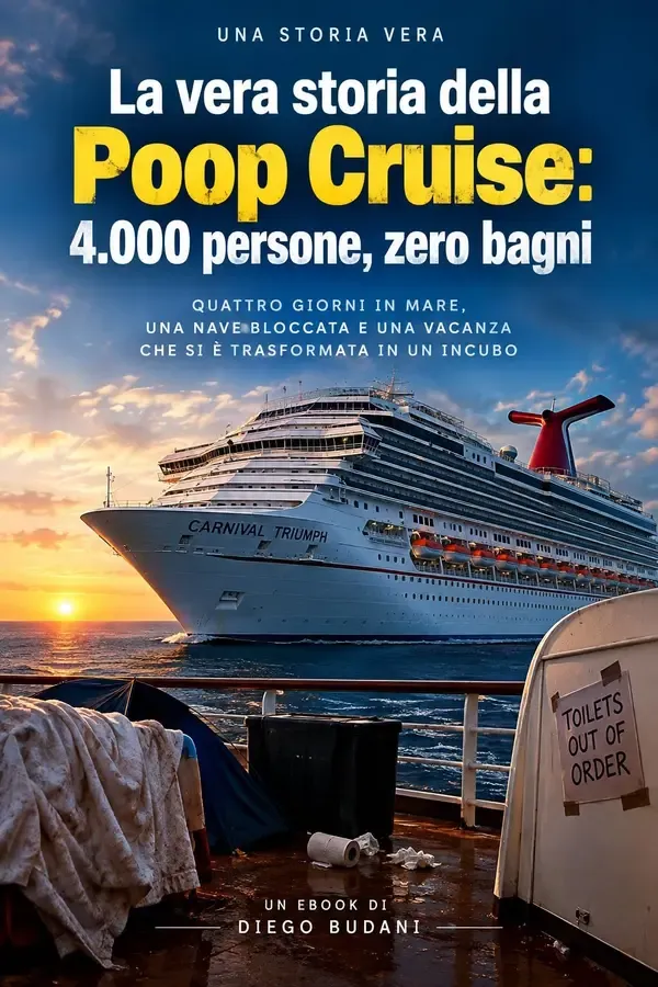 Copertina dell'ebook La vera storia della Poop Cruise: 4.000 persone, zero bagni di Diego Budani