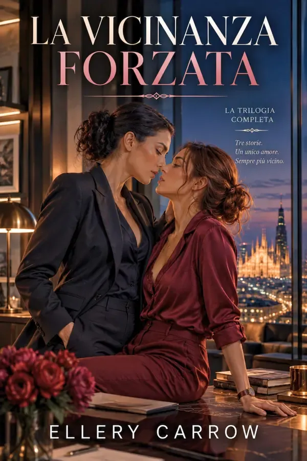 Copertina dell'ebook LA VICINANZA FORZATA: La regina di ghiaccio non dovrebbe innamorarsi della sua dipendente. (La vicinanza forzata: una storia d'amore lesbica saffica.) di ELLERY CARROW