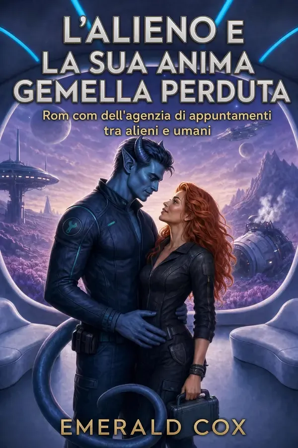 Copertina dell'ebook L'alieno e la sua anima gemella perduta: Rom com dell'agenzia di appuntamenti tra alieni e umani (Connessioni Cosmiche: Storie d'Amore dell'Agenzia di Incontri Aliena Vol. 5) di Emerald Cox
