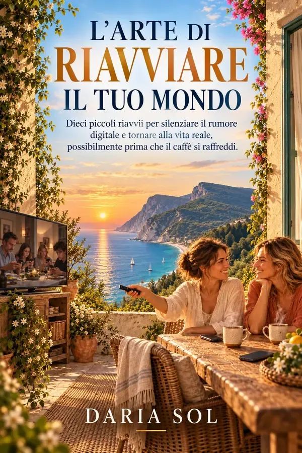 Copertina dell'ebook L'arte di riavviare il tuo mondo : Dieci ricariche per silenziare social, cellulare , tablet e videogiochi, ritrovare la vita reale e bere almeno un caffè senza guardare uno schermo di daria sol