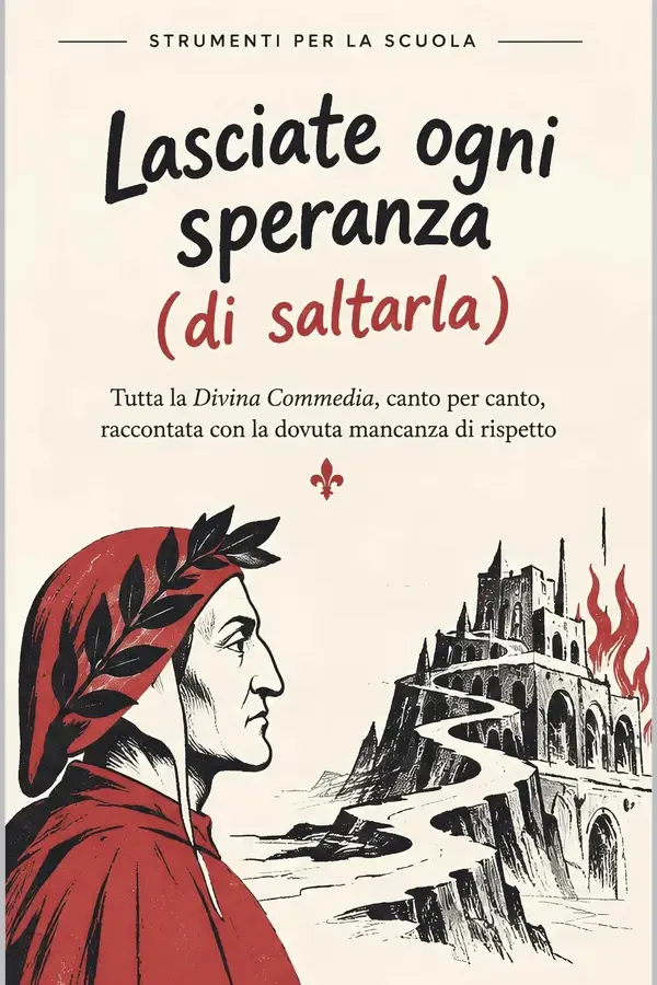 Copertina dell'ebook Lasciate ogni speranza (di saltarla): Tutta la Divina Commedia, canto per canto, raccontata con la dovuta mancanza di rispetto (Strumenti per la scuola - Fuori programma) di Strumenti per la scuola