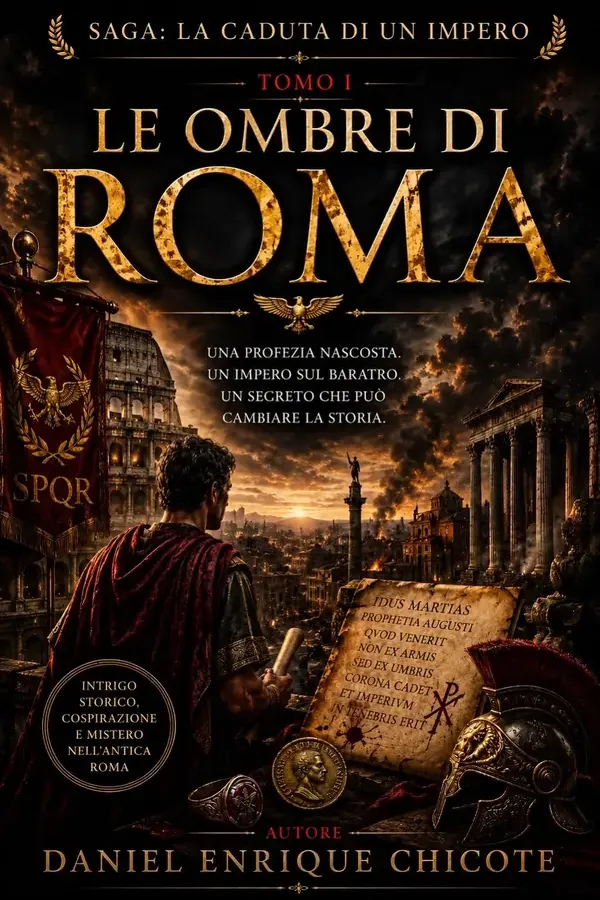 Copertina dell'ebook Le Ombre di Roma: Un'antica profezia. Un manoscritto perduto. Un segreto destinato a cambiare il destino dell'Impero (La Caduta di un Impero Vol. 1) di Daniel Enrique Chicote