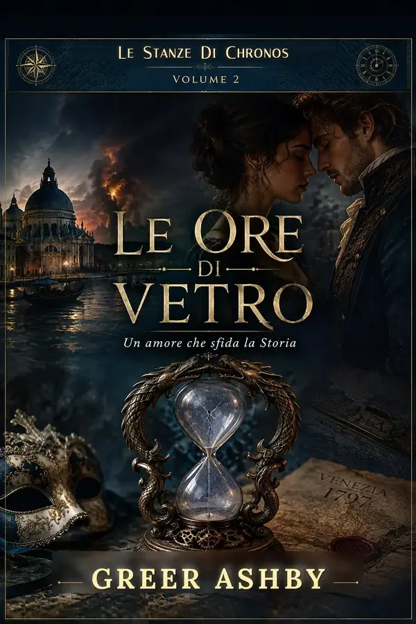 Copertina dell'ebook Le ore di vetro: Un amore che sfida la Storia (Le Stanze di Chronos Vol. 2) di Greer Ashby
