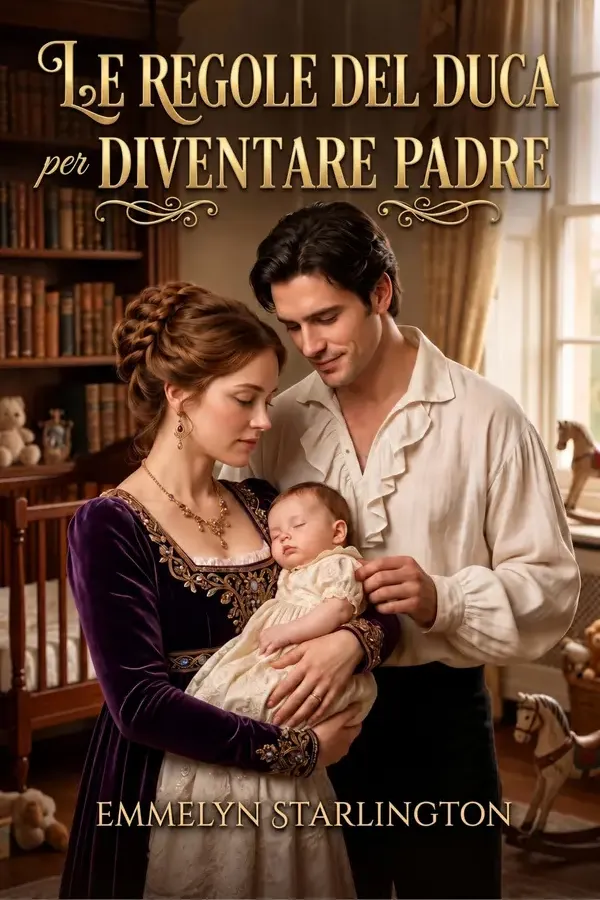 Copertina dell'ebook Le regole del duca per diventare padre: Una novella extra di Hunter & Selina su un giovane duca, il panico paterno e un tiranno davvero minuscolo (Lo scandalo del posto sbagliato Vol. 3) di Emmelyn Starlington