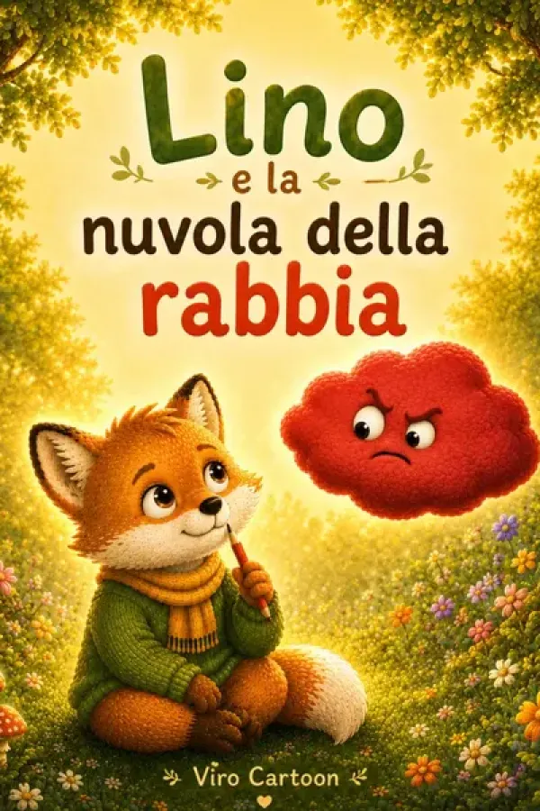 Copertina dell'ebook Lino e la nuvola della rabbia di viro cartoon