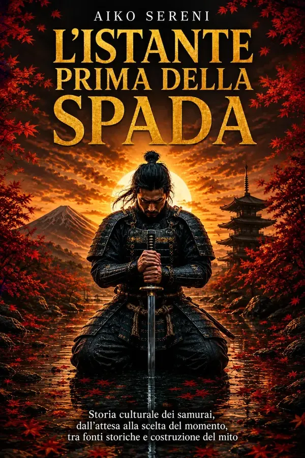 Copertina dell'ebook L'istante prima della spada: Storia culturale dei samurai, dall'attesa alla scelta del momento, tra fonti storiche e costruzione del mito di Aiko Sereni