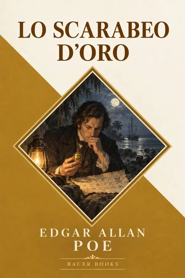 Copertina dell'ebook Lo scarabeo d'oro di Egdar Allan Poe