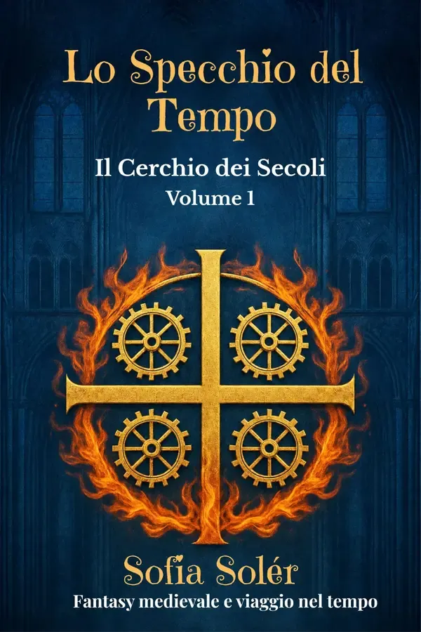 Copertina dell'ebook Lo Specchio del Tempo - Il Cerchio dei Secoli: Fantasy medievale e viaggi nel tempo di Sofia Solér