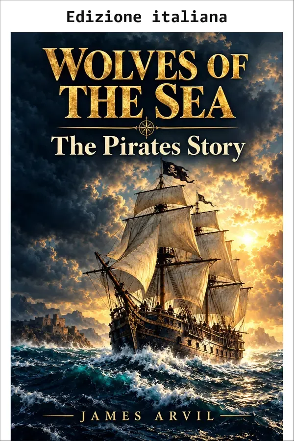 Copertina dell'ebook Lupi del mare: La storia dei pirati (Le storie mai scritte) di James Arvil