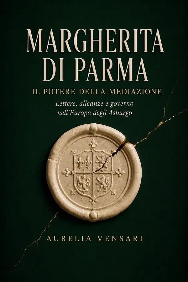 Copertina dell'ebook Margherita di Parma, il potere della mediazione: Lettere, alleanze e governo nell'Europa degli Asburgo di Aurelia Vensari