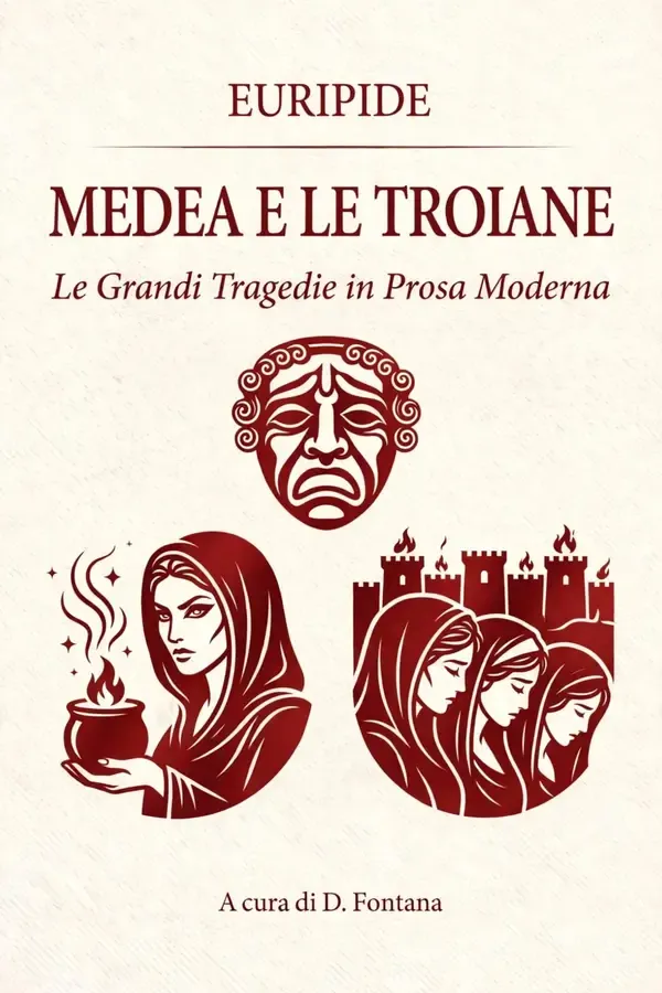 Copertina dell'ebook MEDEA E LE TROIANE DI EURIPIDE: LE GRANDI TRAGEDIE IN PROSA MODERNA (TEATRO IN PROSA MODERNA Vol. 2) di D. Fontana