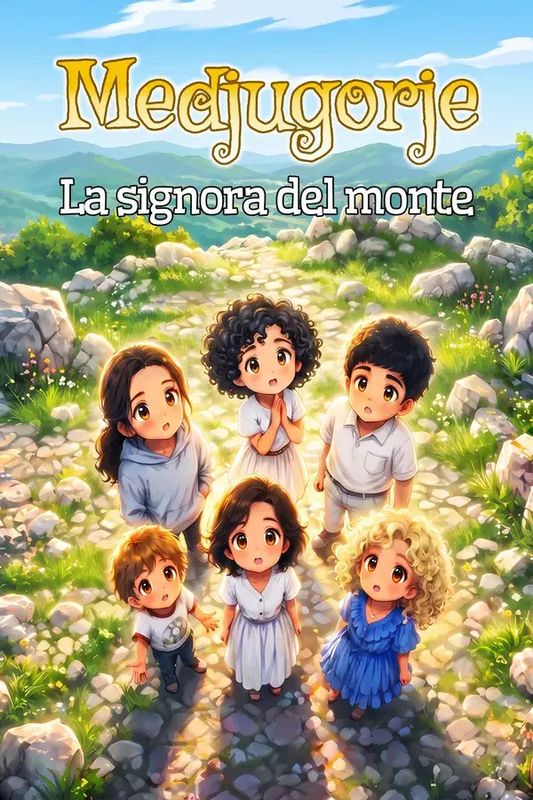 Copertina dell'ebook Medjugorje. La Signora del monte: Un romanzo per giovani lettori basato sulla vicenda reale dei sei ragazzi che videro la Madonna - Fede, amicizia e coraggio. di Senco Art Creations