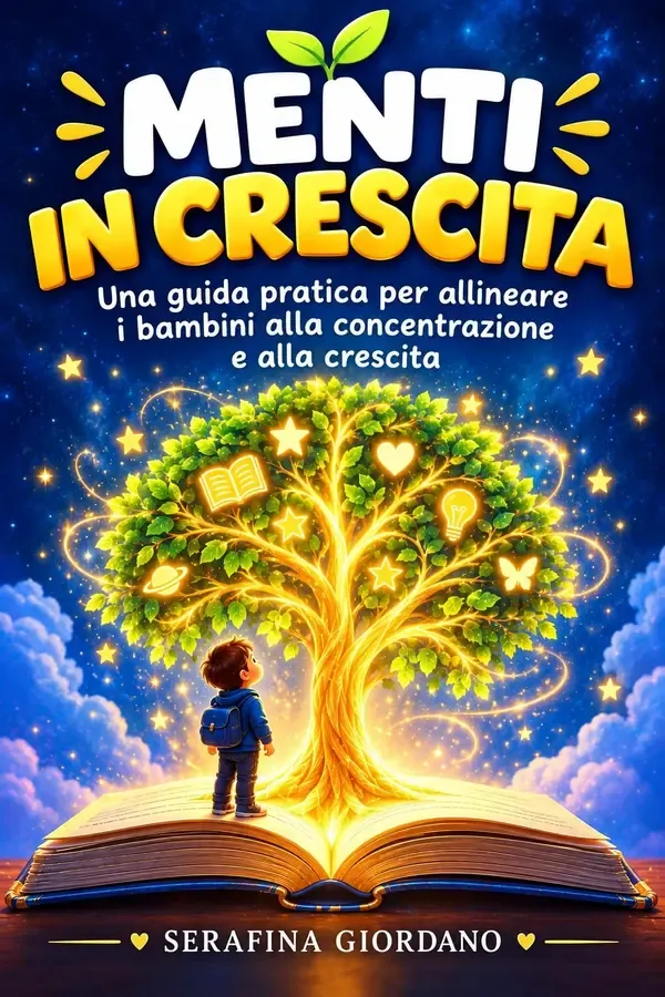Copertina dell'ebook MENTI IN CRESCITA: Guida pratica per allenare la concentrazione dei bambini di Serafina Giordano