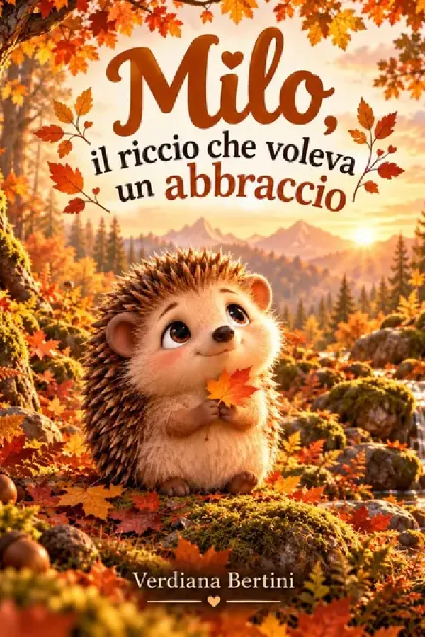 Copertina dell'ebook Milo il riccio che voleva un abbraccio (Zampe e cuore Vol. 1) di Verdiana Bertini