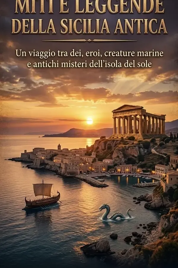 Copertina dell'ebook Miti e Leggende della Sicilia Antica : Un viaggio tra dei, eroi, creature marine e antichi misteri dell'isola del sole di Rosa Gulizia