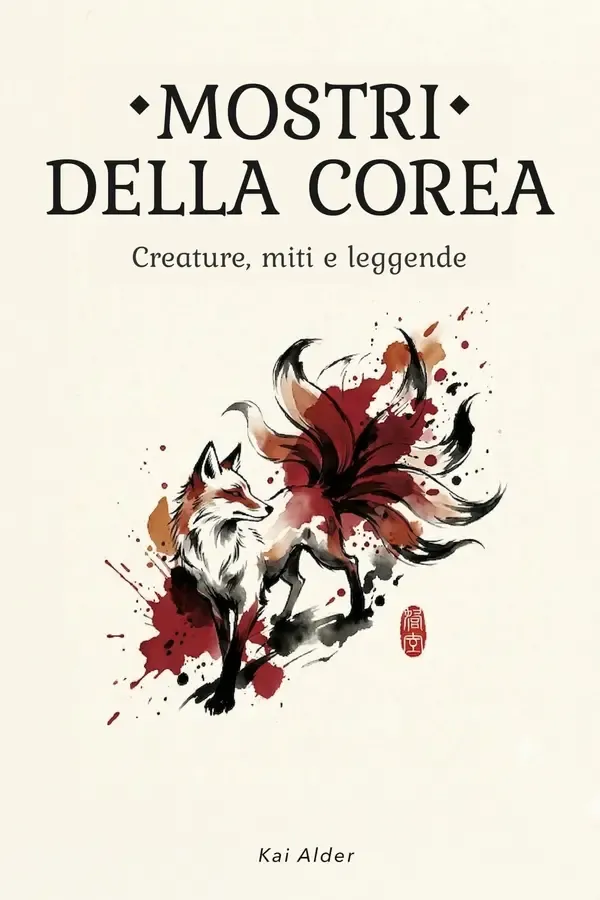 Copertina dell'ebook Mostri della Corea: 14 creature della mitologia coreana: folklore, spiriti e leggende di Kai Alder