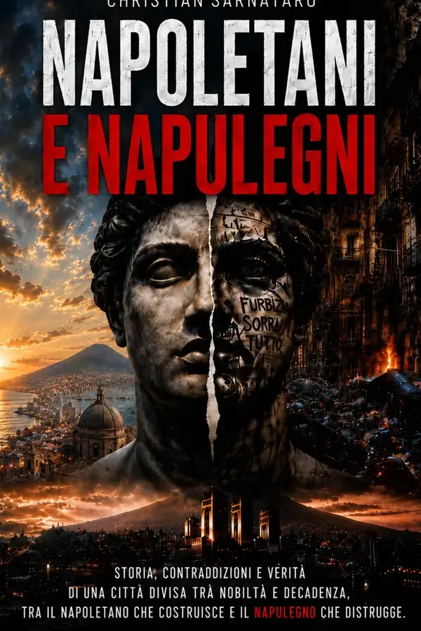 Copertina dell'ebook Napoletani e Napulegni: La storia di Napoli e il confine tra chi la ama e chi la danneggia di Christian Sarnataro