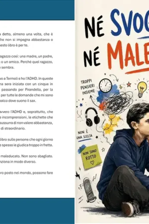 Copertina dell'ebook Né svogliato, né maleducato - Una guida sull'ADHD raccontata da un ragazzo di 13 anni: Quello che l'ADHD è (e le 7 cose che non è) di Federico COLAVITA