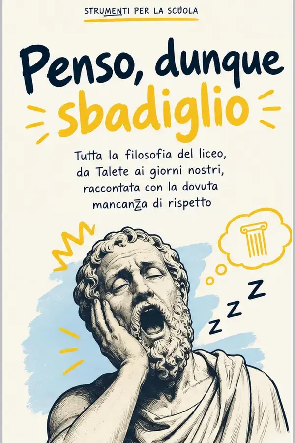 Copertina dell'ebook Penso, dunque sbadiglio: Tutta la filosofia del liceo, da Talete ai giorni nostri, raccontata con la dovuta mancanza di rispetto (Strumenti per la scuola - Fuori programma) di Strumenti per la scuola