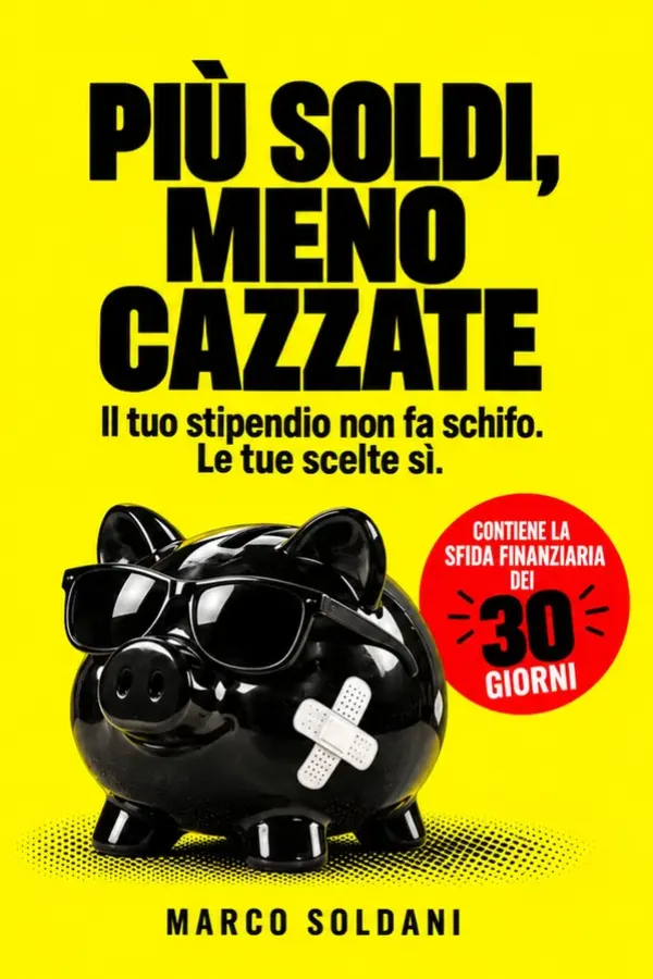 Copertina dell'ebook Più Soldi, Meno Cazzate: la guida definitiva per risparmiare soldi ogni mese, gestire le finanze personali e creare ricchezza senza sacrifici. di Marco Soldani