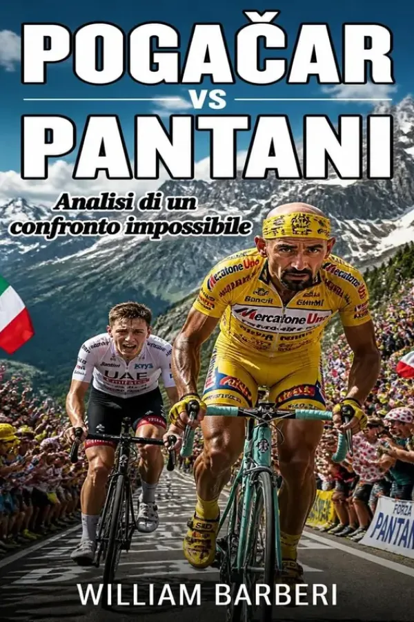Copertina dell'ebook Pogačar vs Pantani: Analisi di un confronto impossibile di WIlliam Barberi