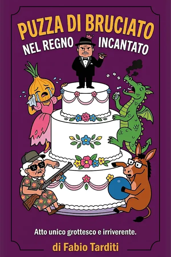 Copertina dell'ebook Puzza di Bruciato nel Regno Incantato: Una fiaba scorretta per chi ama ridere del presente di Fabio Tarditi