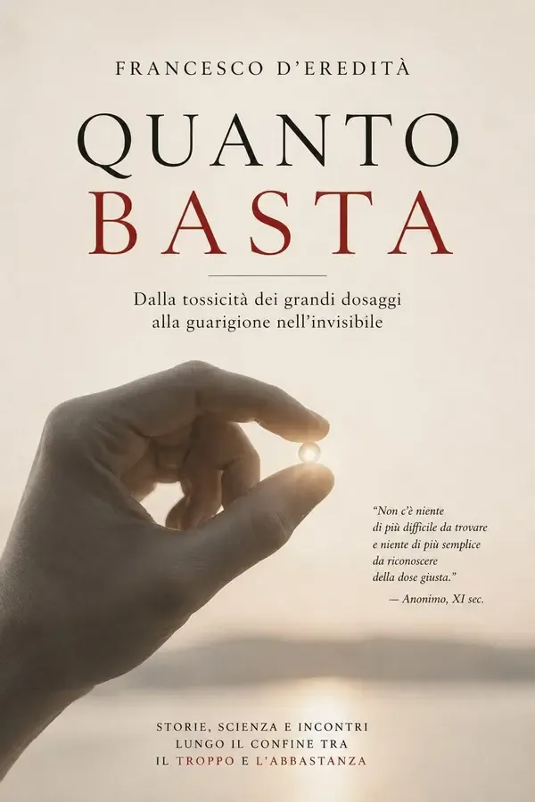 Copertina dell'ebook QUANTO BASTA: Dalla tossicità dei grandi dosaggi alla guarigione nell'invisibile di Francesco D'Eredità