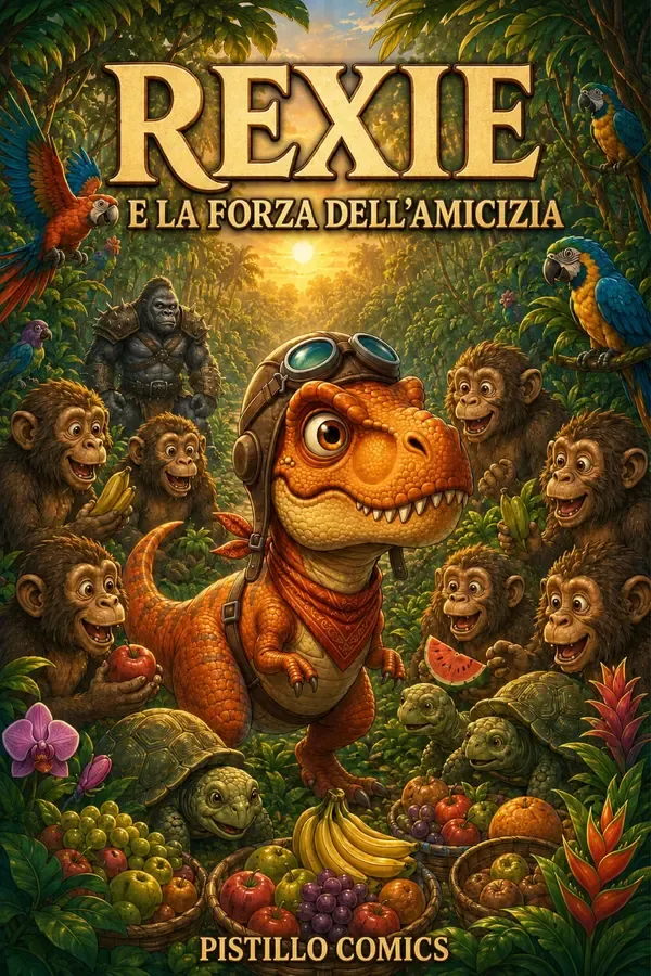 Copertina dell'ebook Rexie e la forza dell'amicizia di Pistillo Comics
