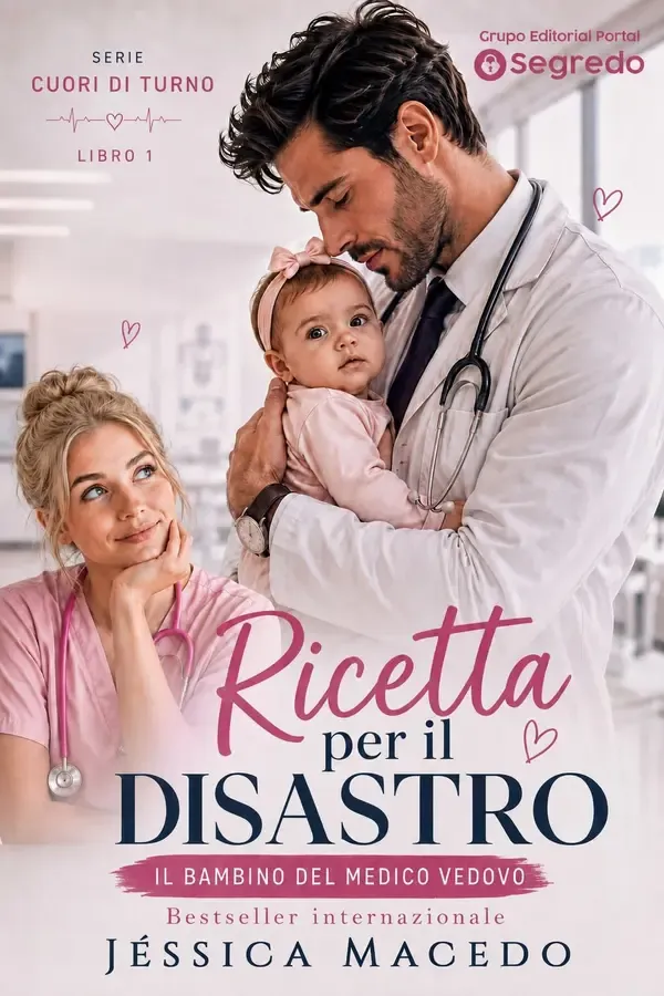 Copertina dell'ebook ricetta per il disastro: il bebè del medico vedovo (cuori di turno Vol. 1) di Jéssica Macedo