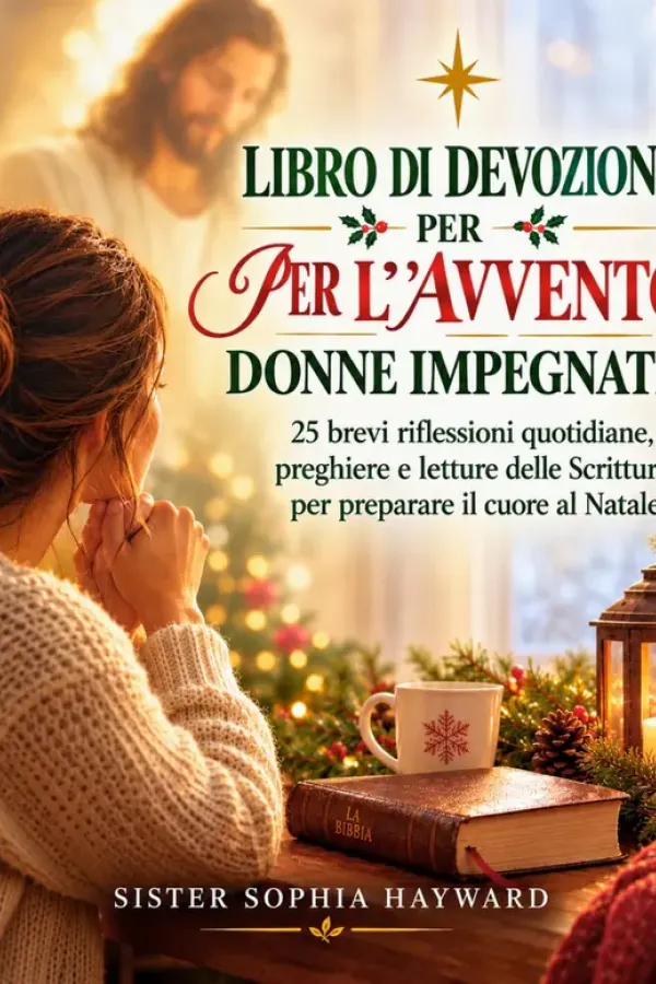 Copertina dell'ebook RIFLESSIONI PER L'AVVENTO DEDICATE ALLE DONNE IMPEGNATE: 25 brevi riflessioni quotidiane, preghiere e letture delle Scritture per preparare il cuore al Natale di Sister Sophia Hayward