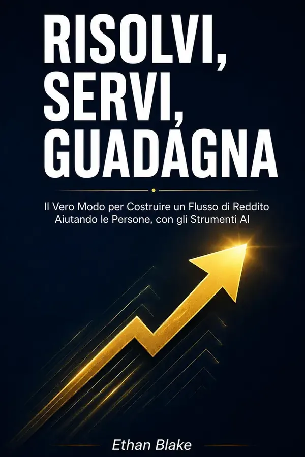 Copertina dell'ebook Risolvi, Servi, Guadagna: Il Vero Modo per Costruire un Flusso di Reddito Aiutando le Persone, con gli Strumenti AI di Ethan Blake