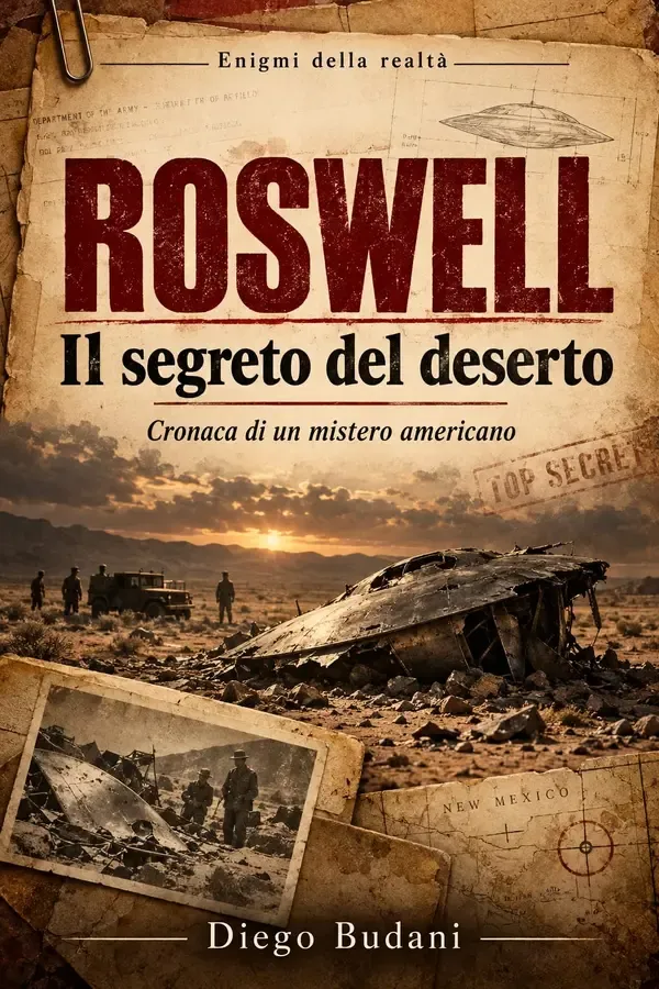 Copertina dell'ebook ROSWELL: Il segreto del deserto (Enigmi della Realtà) di Diego Budani