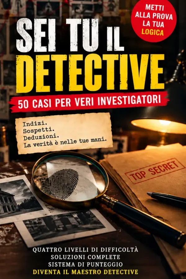Copertina dell'ebook Sei tu il detective : 50 casi, delitti ed enigmi investigativi da risolvere usando logica, intuito e spirito di osservazione di Monkey Mirko
