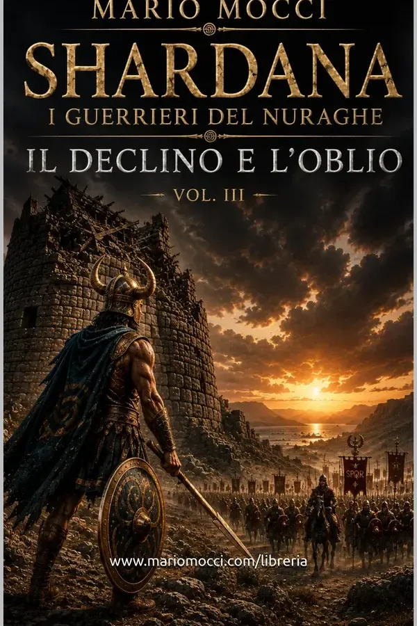 Copertina dell'ebook Shardana - I guerrieri del Nuraghe: Volume III: Il declino e l'oblio di Mario Mocci