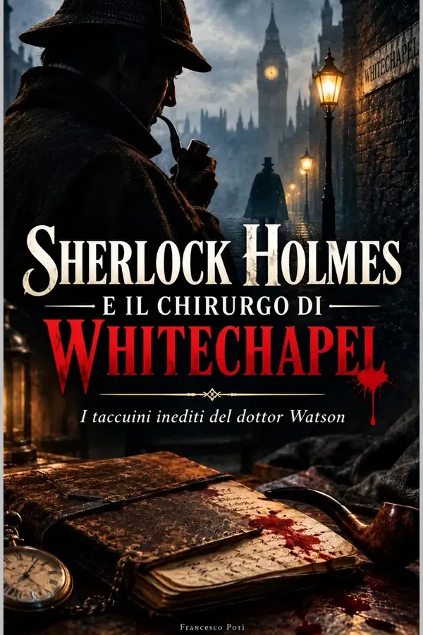 Copertina dell'ebook Sherlock Holmes e il chirurgo di Whitechapel: I taccuini inediti del Dottor Watson di Francesco Potì