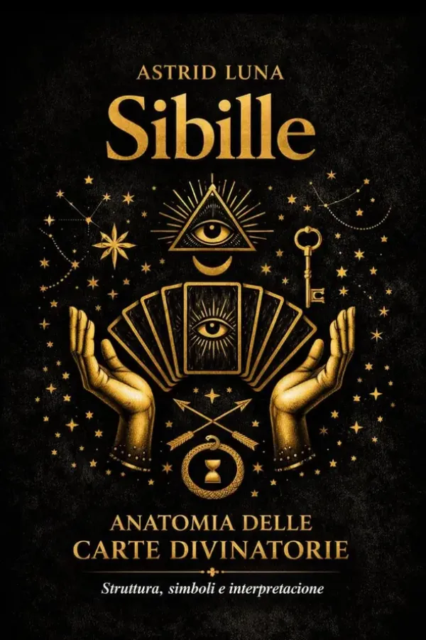 Copertina dell'ebook Sibille Anatomia delle Carte Divinatorie: Struttura simboli e interpretazione (Sussurri di Divinazione Vol. 1) di Astrid Luna