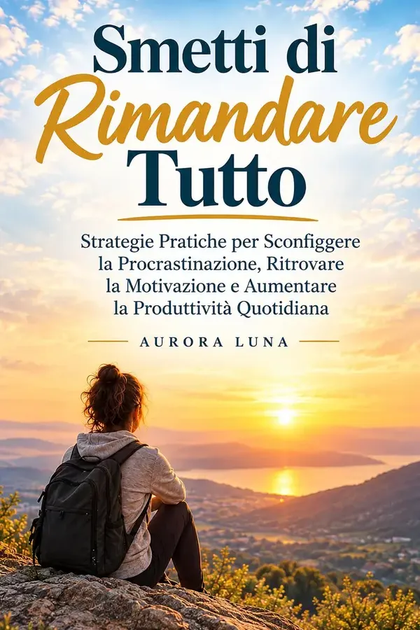 Copertina dell'ebook Smetti di Rimandare Tutto - Strategie Pratiche per Sconfiggere la Procrastinazione, Ritrovare la Motivazione e Aumentare la Produttività Quotidiana di Aurora Luna