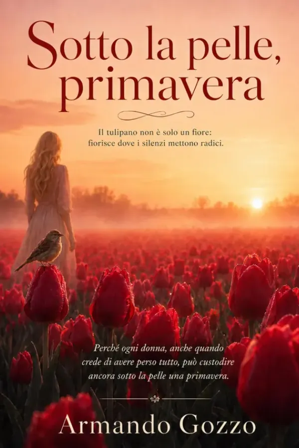 Copertina dell'ebook SOTTO LA PELLE, PRIMAVERA: Il tulipano non è solo un fiore: fiorisce dove i silenzi mettono radici. di Armando Gozzo