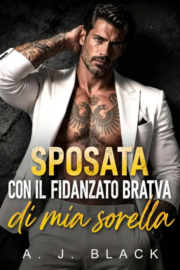 Copertina dell'ebook Sposata con il fidanzato Bratva di mia sorella: Una storia d'amore proibita con una differenza d'età (Le spose dei Kingpins) di A. J. Black