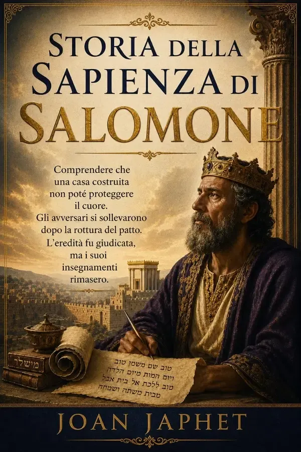 Copertina dell'ebook STORIA DELLA SAPIENZA DI SALOMONE: Comprendere che una casa costruita non poté proteggere il cuore. Gli avversari si sollevarono dopo la rottura del patto. ... fu giudicata, ma i suoi insegnamen di Joan Japhet